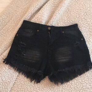 Small black jean shorts